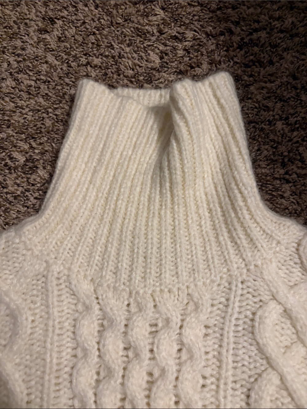 Alex Mill Turtleneck Cable Knit Sweater - Cream - Picture 2 of 4